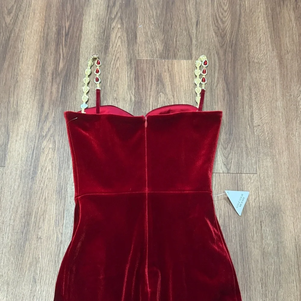 Nadine Merabi Velvet Harley Jumpsuit - Picture 9 of 9